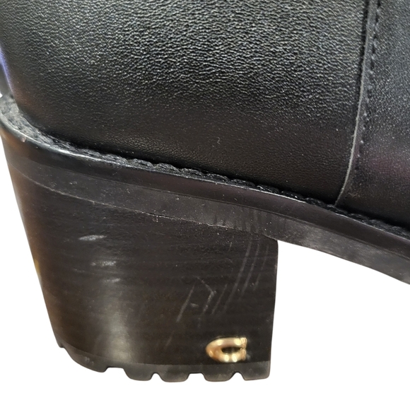 Coach Women's Joy Leather Boots Chunky Heel Size 9.5B - Picture 8 of 9